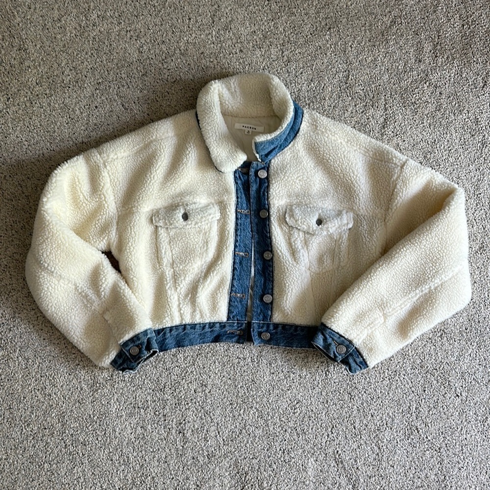 pacaun sherpa cropped jacket